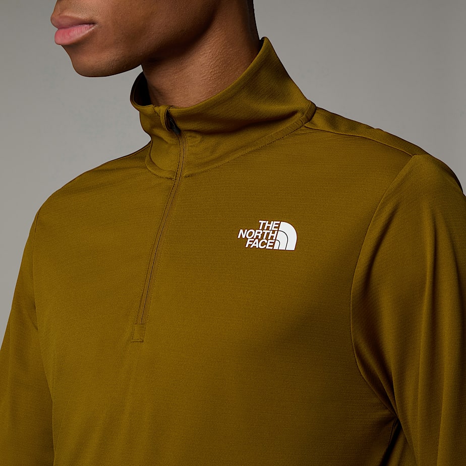 Camiseta The North Face 247 1/4 Zip Long-Sleeve Hombre Marrom | NF0A43B2R