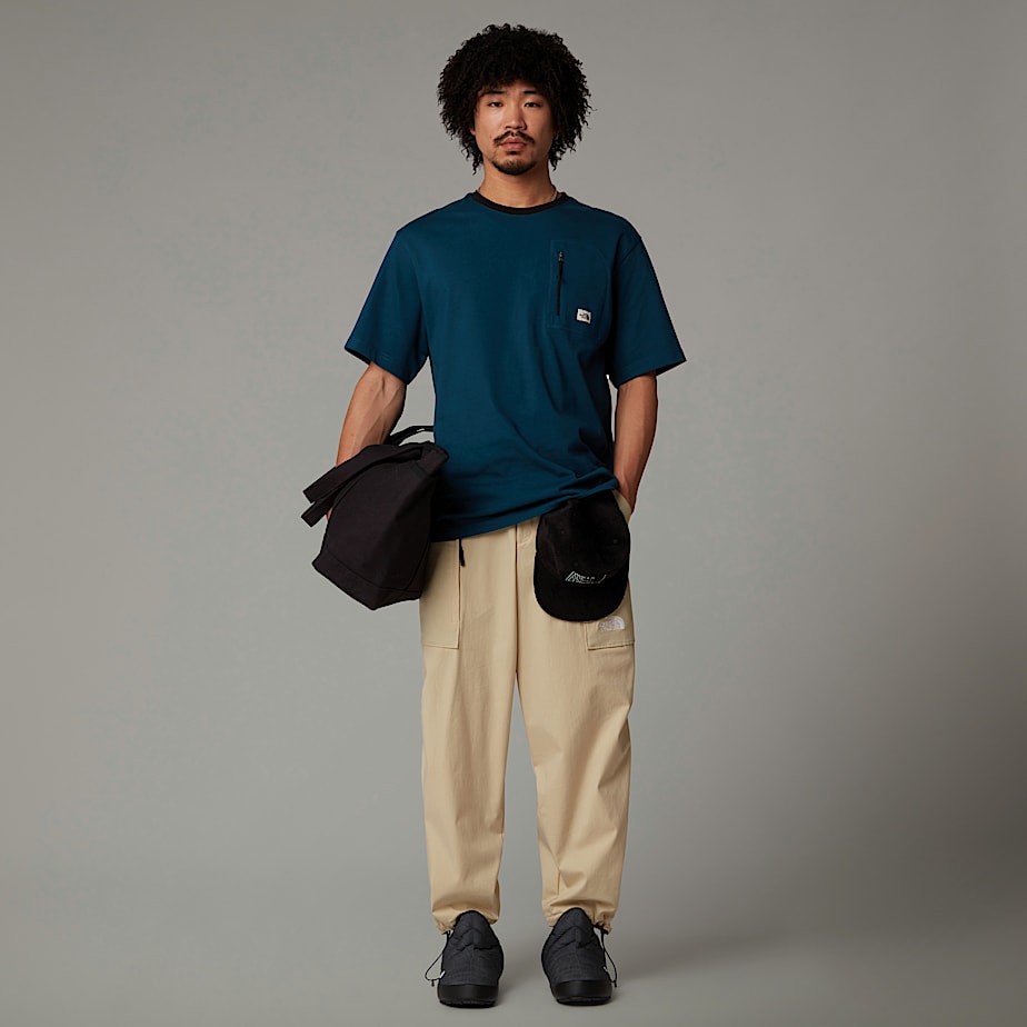 Camiseta The North Face Heritage Pocket Hombre Azul Marino | NF0A37S1U