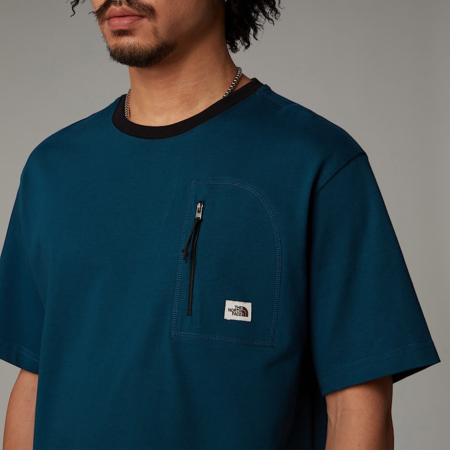 Camiseta The North Face Heritage Pocket Hombre Azul Marino | NF0A37S1U