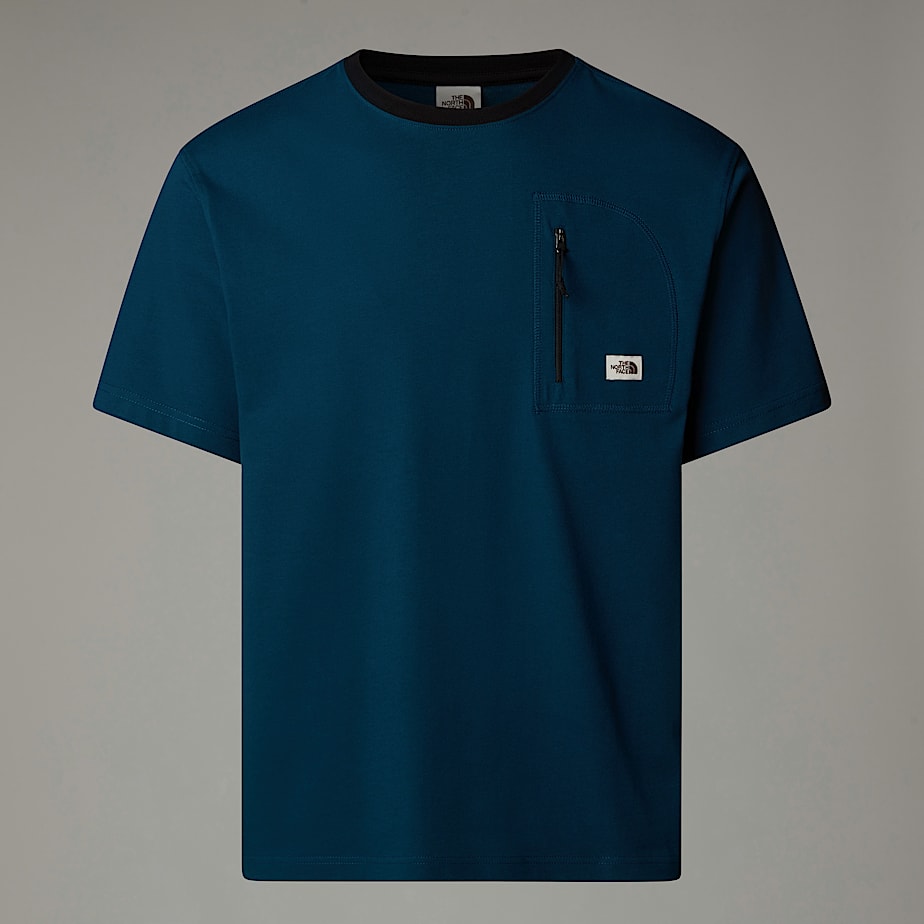 Camiseta The North Face Heritage Pocket Hombre Azul Marino | NF0A37S1U