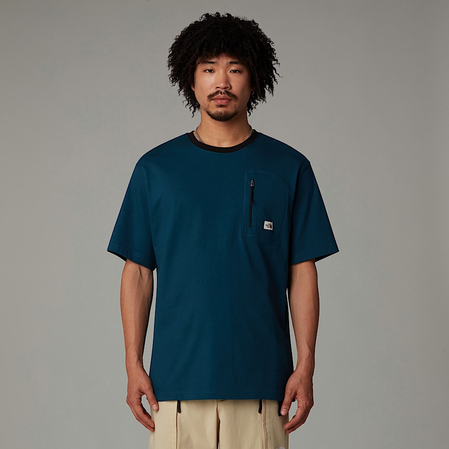 Camiseta The North Face Heritage Pocket Hombre Azul Marino | NF0A37S1U