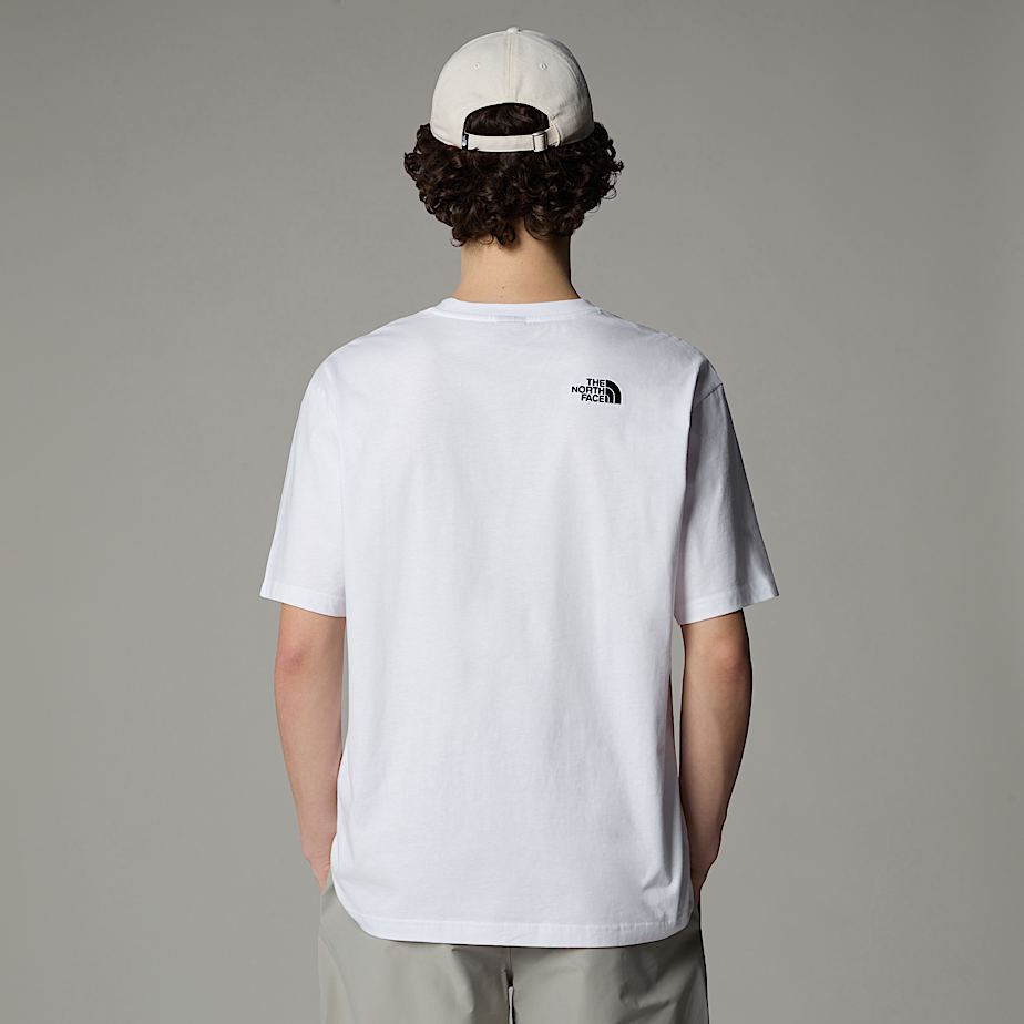 Camiseta The North Face Oversized Simple Dome Hombre Blancos | NF0A20L6R
