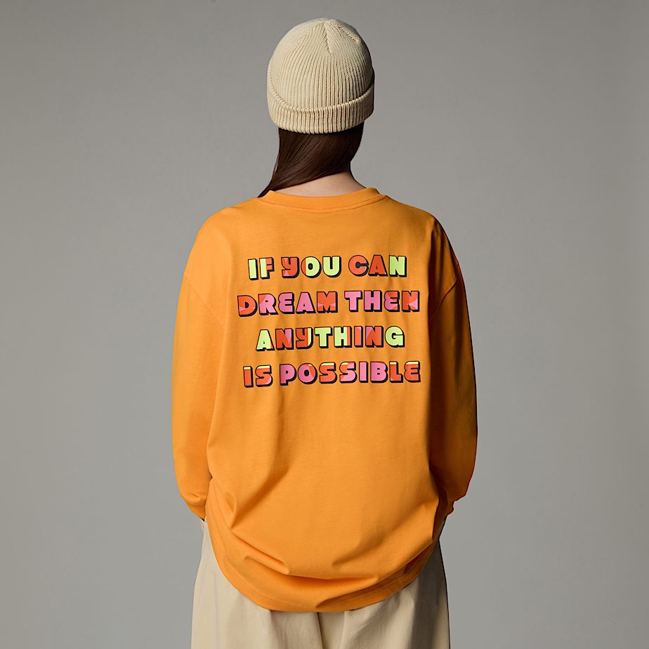 Camiseta The North Face X Yinka Ilori Graphic Long-Sleeve Hombre Albaricoque | NF0A08F0R