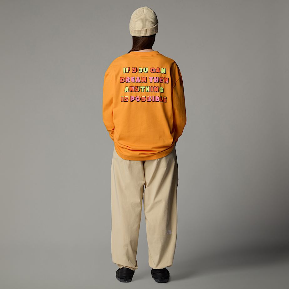 Camiseta The North Face X Yinka Ilori Graphic Long-Sleeve Hombre Albaricoque | NF0A08F0R