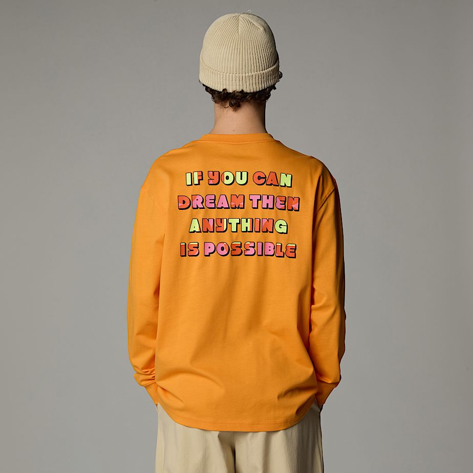 Camiseta The North Face X Yinka Ilori Graphic Long-Sleeve Hombre Albaricoque | NF0A08F0R