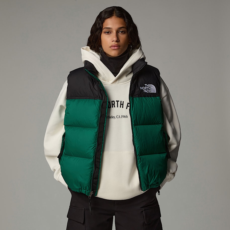 Chaleco de Plumas The North Face 1996 Retro Nuptse Mujer Verdes | NF0A38W0A