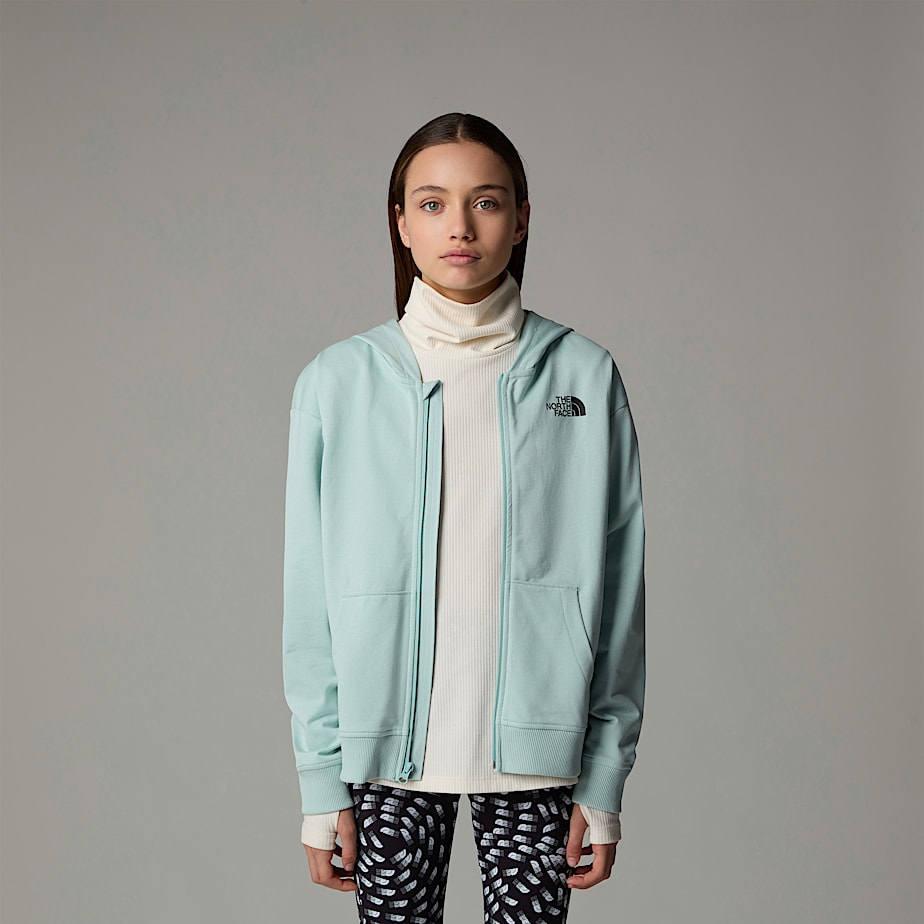 Chamarras The North Face Oversized Light Full-Zip Hoodie Niños Turquesa | NF0A50T1P