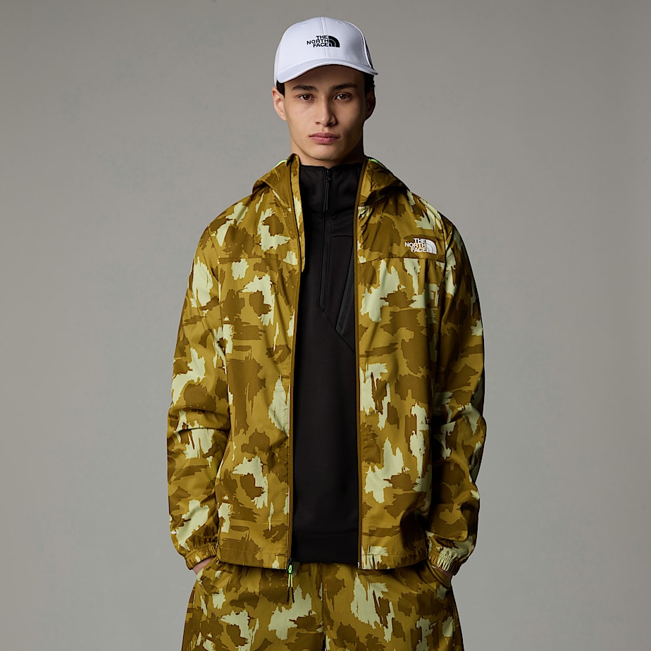 Cortaviento The North Face Mountain Athletics Printed Hooded Hombre Marrom | NF0A26F5G