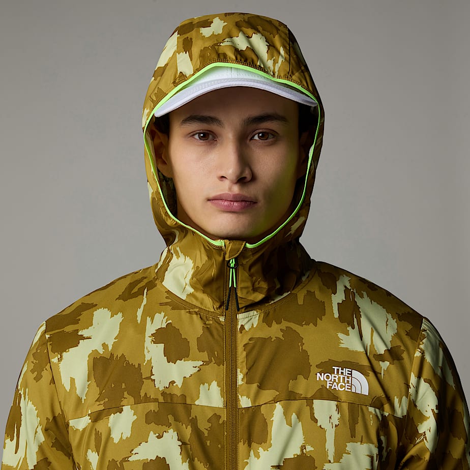 Cortaviento The North Face Mountain Athletics Printed Hooded Hombre Marrom | NF0A26F5G