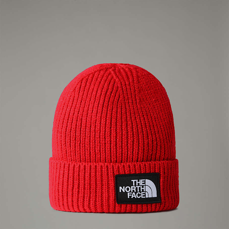 Gorro The North Face Logo Box Cuffed Hombre Rojos | NF0A42B7D