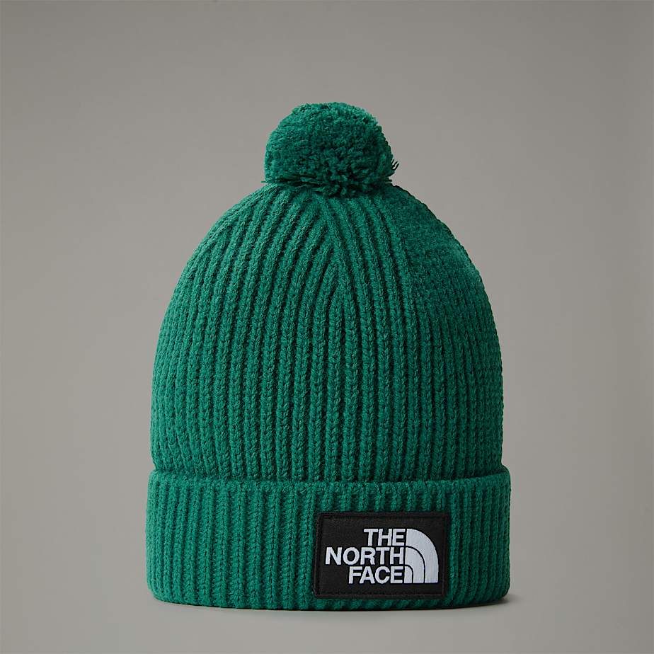 Gorro The North Face Logo Box Pom Hombre Verdes | NF0A61F3H