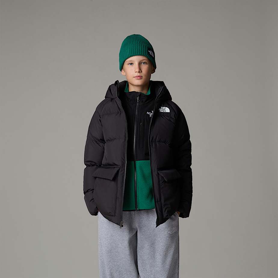 Parka The North Face North Down Fleece-Lined Short Niños Negros | NF0A72O1J