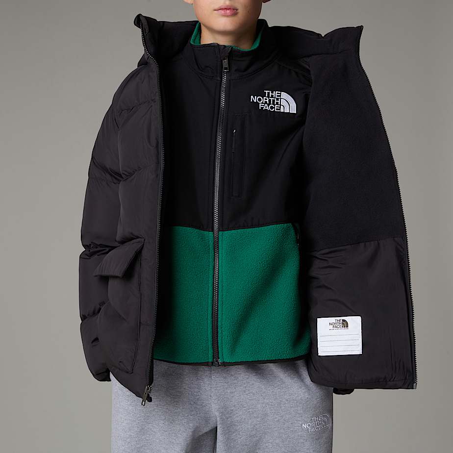 Parka The North Face North Down Fleece-Lined Short Niños Negros | NF0A72O1J