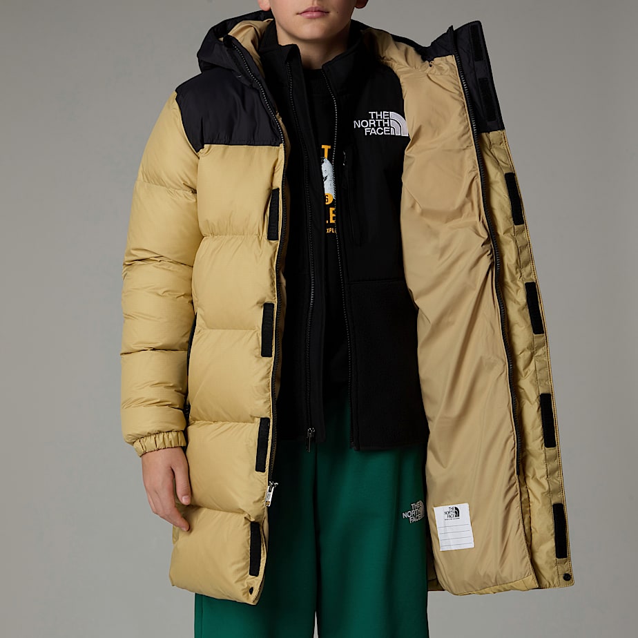 Parka The North Face Nuptse Long Niños Kaki | NF0A28U3U