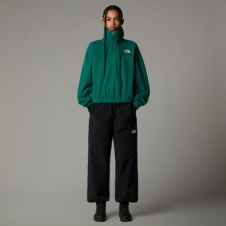 Pullover The North Face 100 Glacier 1/2 Zip Fleece Mujer Verdes | NF0A13N3Q