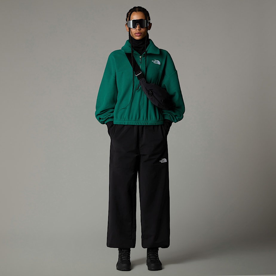 Pullover The North Face 100 Glacier 1/2 Zip Fleece Mujer Verdes | NF0A13N3Q
