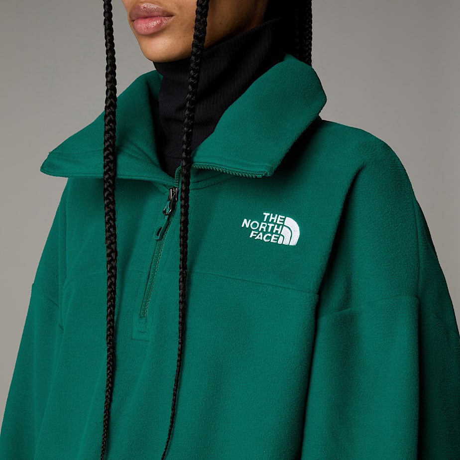 Pullover The North Face 100 Glacier 1/2 Zip Fleece Mujer Verdes | NF0A13N3Q