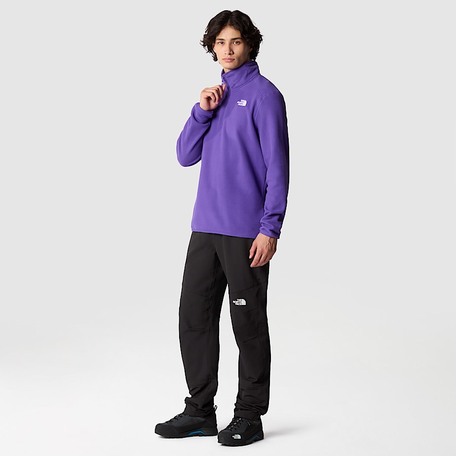 Pullover The North Face 100 Glacier 1/4 Zip Fleece Hombre Morados | NF0A93O6H
