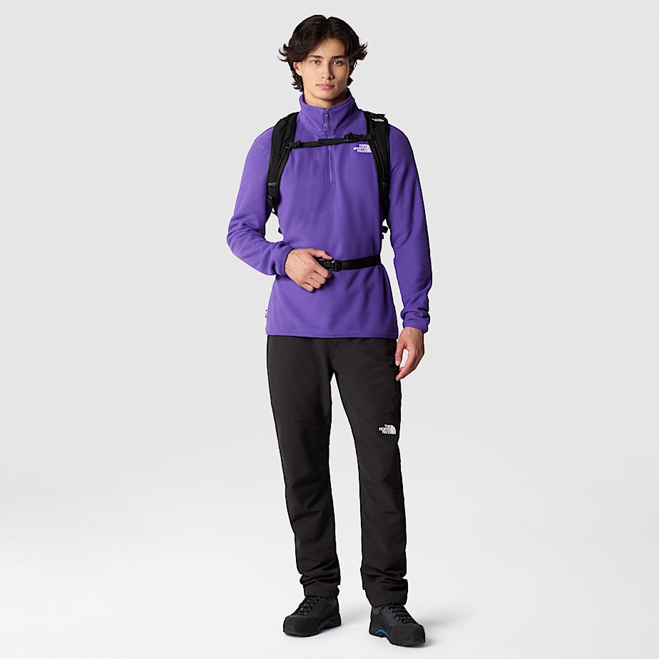 Pullover The North Face 100 Glacier 1/4 Zip Fleece Hombre Morados | NF0A93O6H