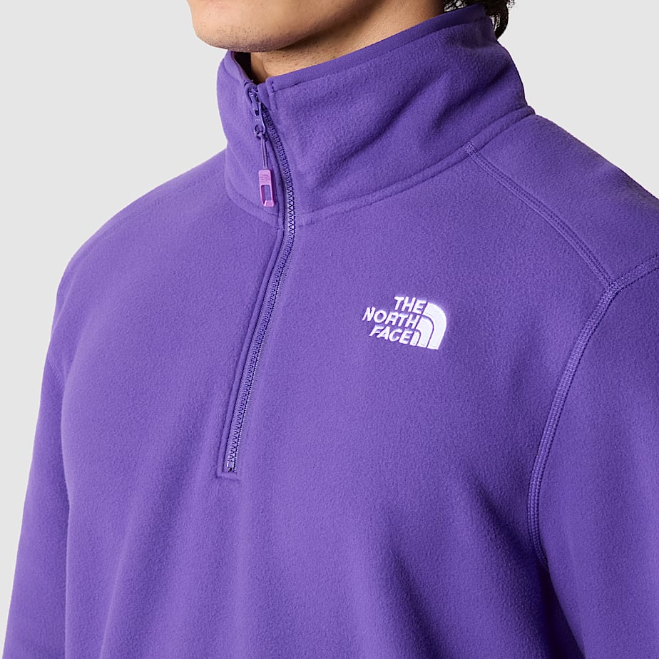 Pullover The North Face 100 Glacier 1/4 Zip Fleece Hombre Morados | NF0A93O6H