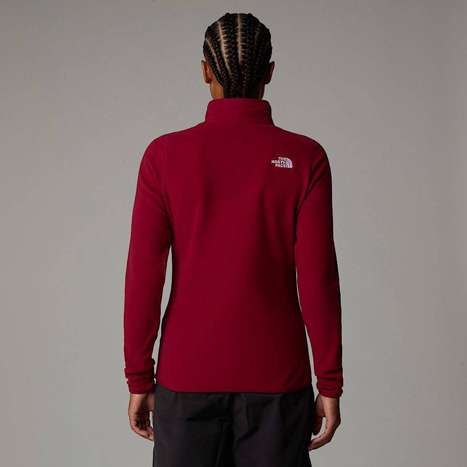 Pullover The North Face 100 Glacier 1/4 Zip Fleece Mujer Rojos | NF0A46Y6S