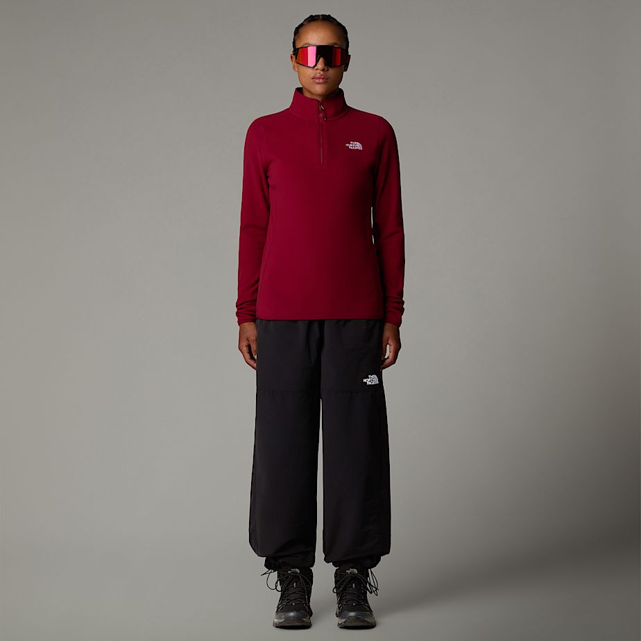 Pullover The North Face 100 Glacier 1/4 Zip Fleece Mujer Rojos | NF0A46Y6S