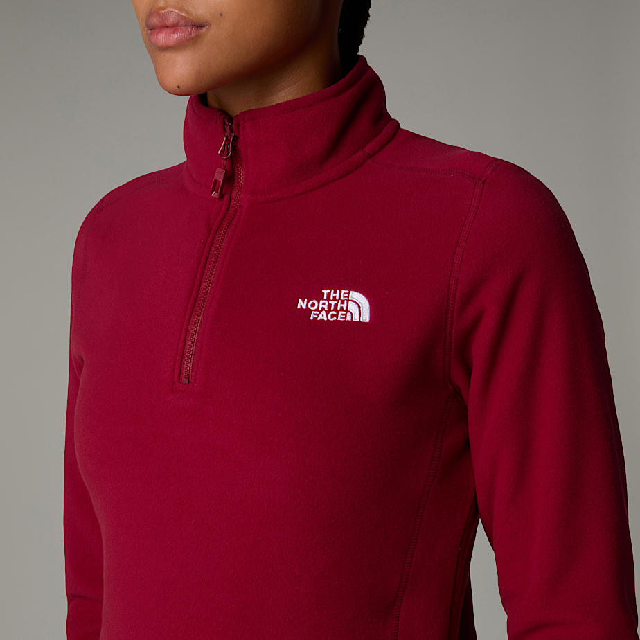 Pullover The North Face 100 Glacier 1/4 Zip Fleece Mujer Rojos | NF0A46Y6S