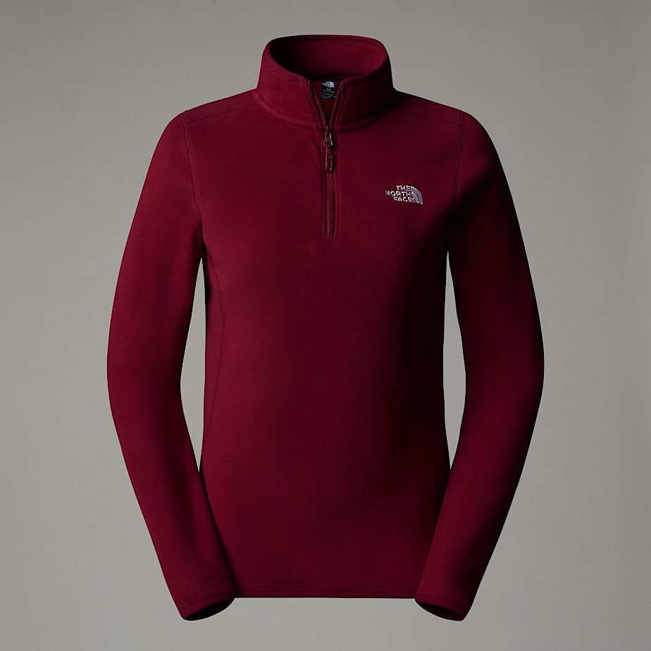 Pullover The North Face 100 Glacier 1/4 Zip Fleece Mujer Rojos | NF0A46Y6S
