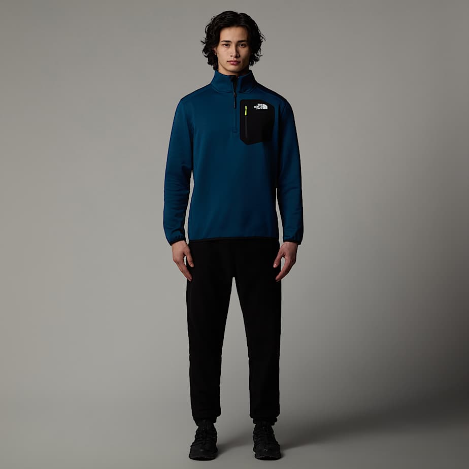 Pullover The North Face Crest 1/4 Zip Fleece Hombre Azul Marino | NF0A99N9H
