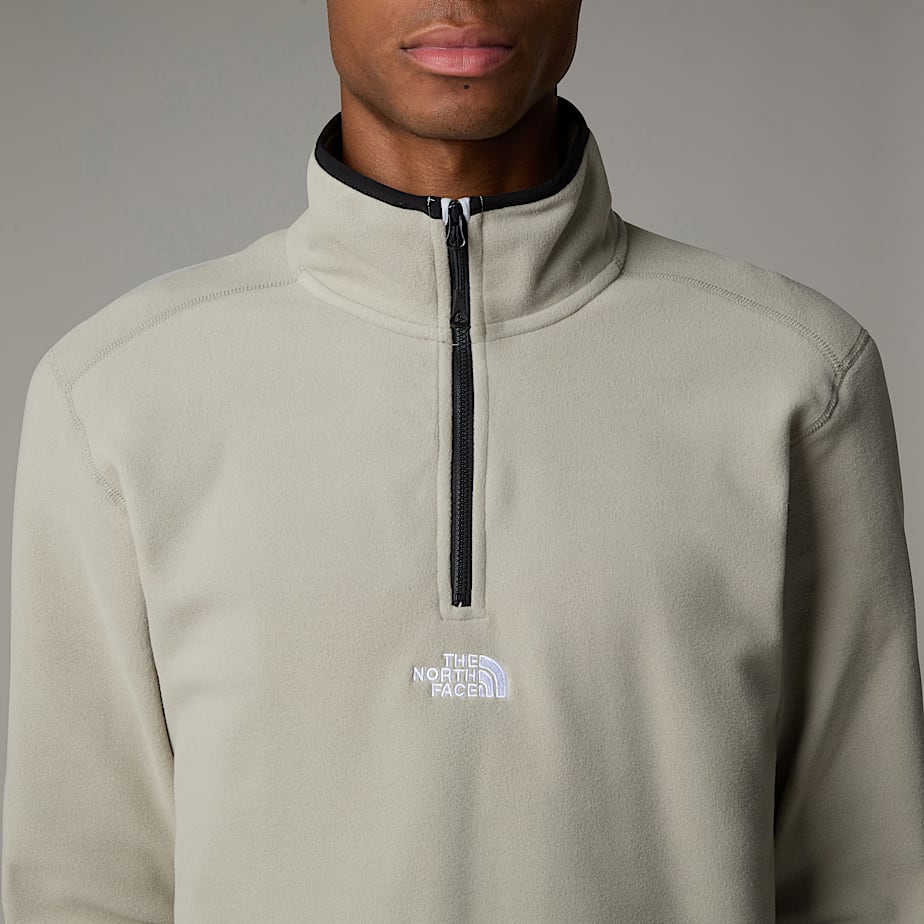 Pullover The North Face Glacier 1/4 Zip Fleece Hombre Grises | NF0A37X6N