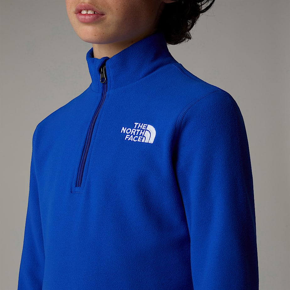 Pullover The North Face Glacier 1/4 Zip Fleece Niños Azules | NF0A85J4O