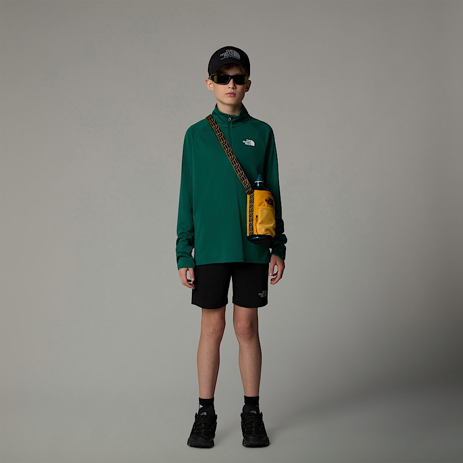 Pullover The North Face Never Stop 1/4 Zip Long-Sleeve Top Niños Verdes | NF0A62Y1Z