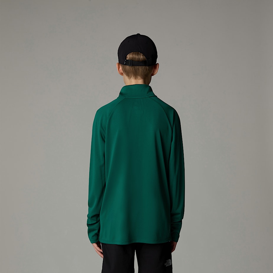 Pullover The North Face Never Stop 1/4 Zip Long-Sleeve Top Niños Verdes | NF0A62Y1Z