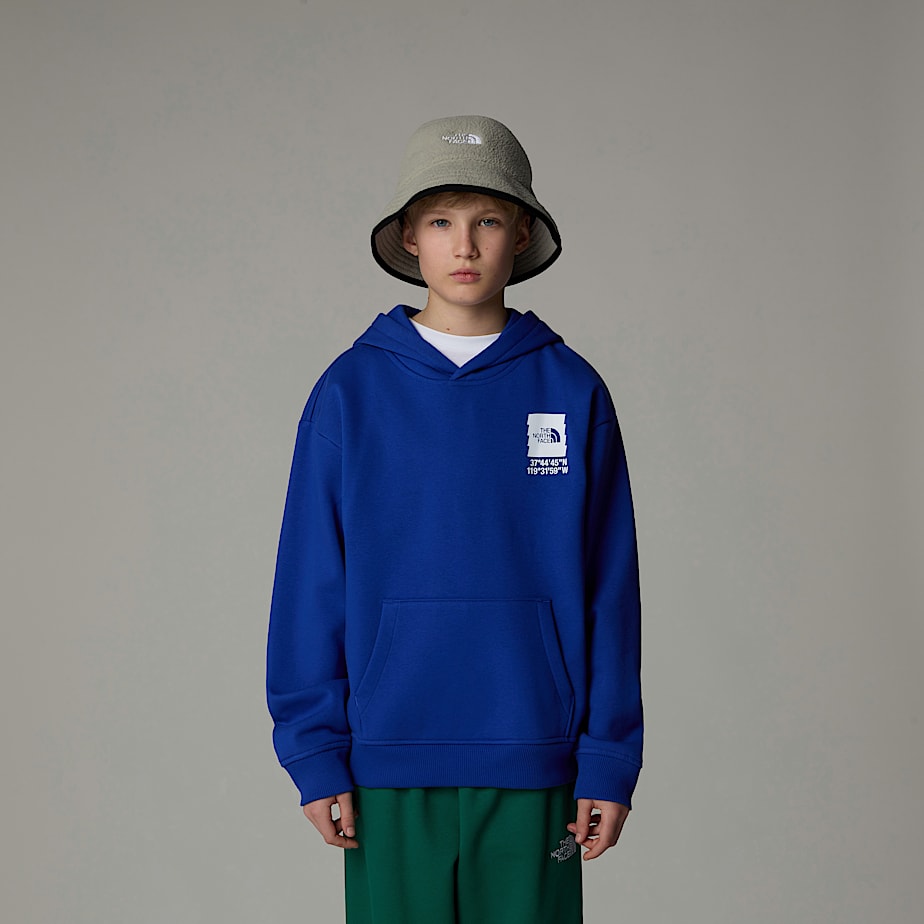 Sudadera con Capucha The North Face Coordinates Oversized Graphic Niños Azules | NF0A34Y8I