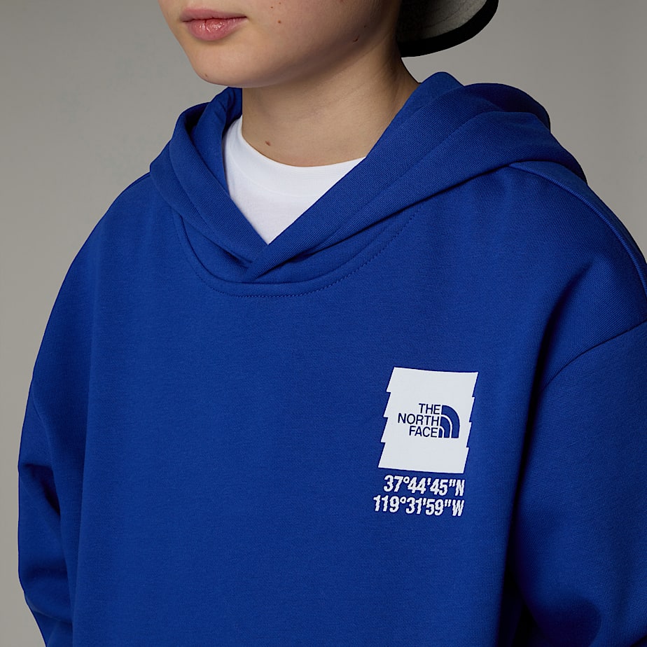 Sudadera con Capucha The North Face Coordinates Oversized Graphic Niños Azules | NF0A34Y8I