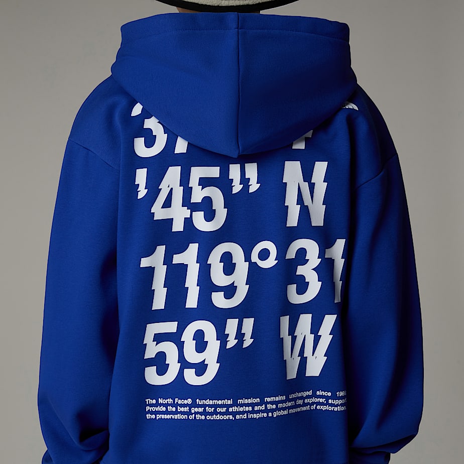 Sudadera con Capucha The North Face Coordinates Oversized Graphic Niños Azules | NF0A34Y8I