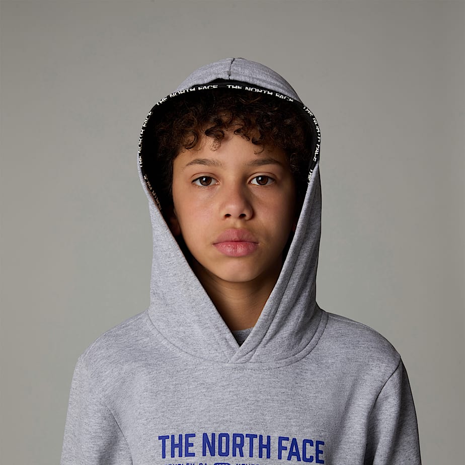 Sudadera con Capucha The North Face Varsity Graphic Relaxed Niños Grises | NF0A79S6K