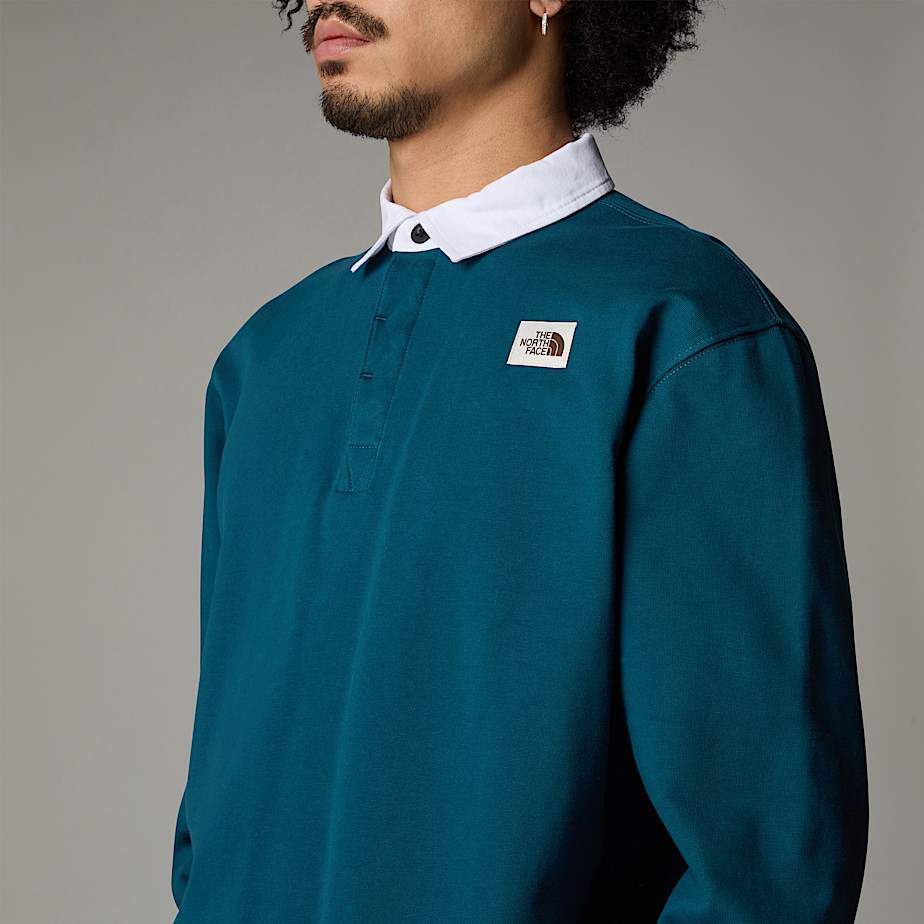 Sudaderas The North Face Heritage Rugby Hombre Azul Marino | NF0A22N5V