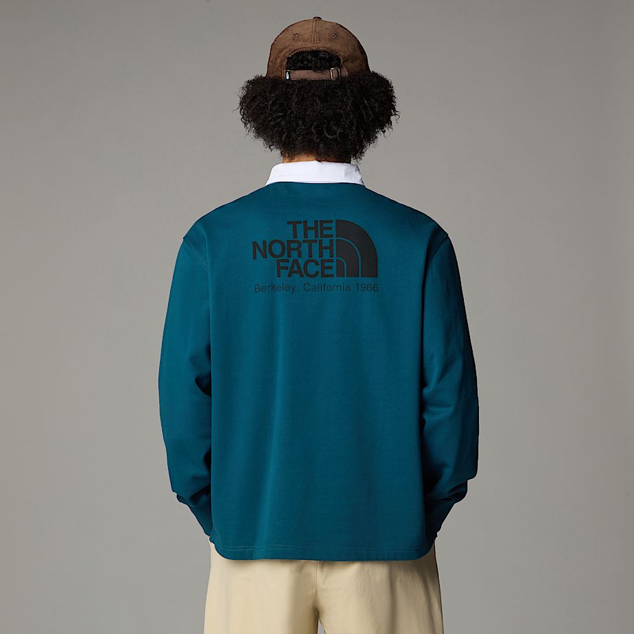 Sudaderas The North Face Heritage Rugby Hombre Azul Marino | NF0A22N5V